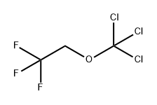 Ethane, 1,1,1-trifluoro-2-(trichloromethoxy)- 结构式