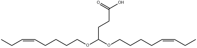 4,4-双[(5Z)-5-辛烯-1-基氧基】丁酸 结构式