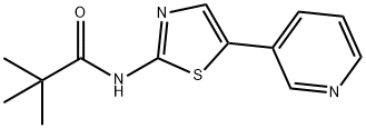 Propanamide, 2,2-dimethyl-N-[5-(3-pyridinyl)-2-thiazolyl]- 结构式