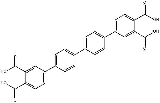 1,1':4',1'':4'',1'''-四联苯]-3,3''',4,4'''-四羧酸 结构式