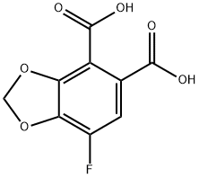 7-氟苯并[D][1,3]二氧代-4,5-二羧酸 结构式