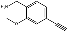 (4-乙炔基-2-甲氧基苯基)甲胺 结构式