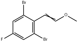 1,3-二溴-5-氟-2-(2-甲氧基乙烯基)苯 结构式