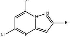 2-溴-5,7-二氯吡唑并[1,5-A]嘧啶 结构式