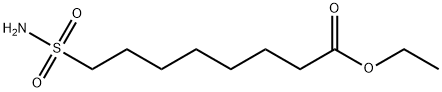 8-氨基磺酰辛酸乙酯 结构式