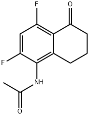 Acetamide, N-(2,4-difluoro-5,6,7,8-tetrahydro-5-oxo-1-naphthalenyl)- 结构式