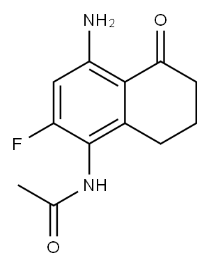 Acetamide, N-(4-amino-2-fluoro-5,6,7,8-tetrahydro-5-oxo-1-naphthalenyl)- 结构式