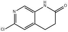 6-氯-3,4-二氢-1,7-萘啶-2(1H)-酮 结构式