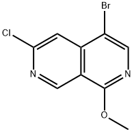 4-溴-6-氯-1-甲氧基-2,7-萘吡啶 结构式