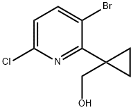 (1-(3-溴-6-氯吡啶-2-基)环丙基)甲醇 结构式