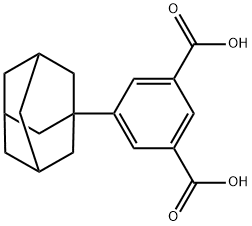 5-金刚烷-1-基-1,3-间苯二甲酸 结构式