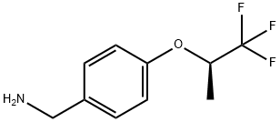 (R)-(4-((1,1,1-三氟丙-2-基)氧基)苯基)甲胺 结构式