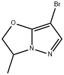 7-溴-3-甲基-2,3-二氢吡唑并[5,1-B]恶唑 结构式