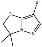 7-溴-3,3-二甲基-2,3-二氢吡唑并[5,1-B]噁唑 结构式
