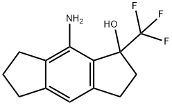 8-氨基-1-(三氟甲基)-1,2,3,5,6,7-六氢-S-INDACEN-1-醇 结构式