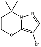 3-溴-7,7-二甲基-6,7-二氢-5H-吡唑并[5,1-B][1,3]噁嗪 结构式