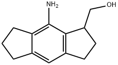 (8-氨基-1,2,3,5,6,7-六氢-S-茚-1-基)甲醇 结构式