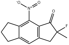 2-氟-2-甲基-8-硝基-3,5,6,7-四氢-S-INDACEN-1(2H)-酮 结构式