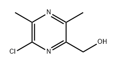 (6-氯-3,5-二甲基吡嗪-2-基)甲醇 结构式