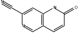 2-氧代-1,2-二氢-1,6-萘啶-7-甲腈 结构式
