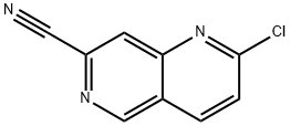 2-氯-1,6-萘吡啶-7-碳腈 结构式