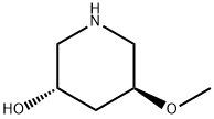 3-Piperidinol, 5-methoxy-, (3S,5S)- 结构式