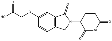 2-((2-(2,6-二氧代哌啶-3-基)-3-氧代异吲哚啉-5-基)氧基)乙酸 结构式