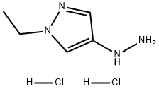 1-乙基-4-肼基-1H-吡唑盐酸盐 结构式