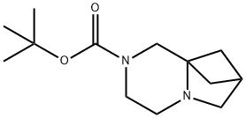 tert-butyl 3,6-diazatricyclo[6.1.1.0,1,6]decane-3-carboxylate 结构式