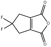 5,5-二氟-5,6-二氢-1H-环戊并[C]呋喃-1,3(4H)-二酮 结构式