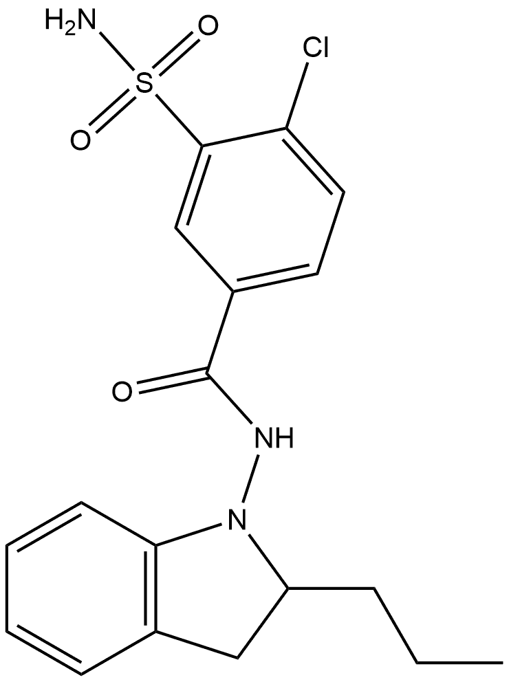 吲达帕胺杂质37 结构式