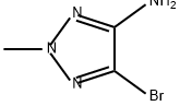 5-溴-2-甲基-2H-1,2,3-三唑-4-胺 结构式
