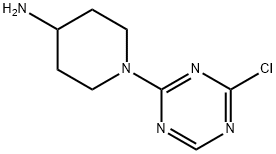 1-(4-氯-1,3,5-三嗪-2-基)哌啶-4-胺 结构式