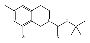 tert-butyl 8-bromo-6-methyl-3,4-dihydroisoquinoline-2(1H)-carboxylate 结构式