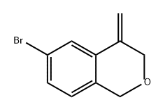 1H-2-Benzopyran, 6-bromo-3,4-dihydro-4-methylene- 结构式