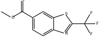 2-三氟甲基苯并噻唑-6-羧酸甲酯 结构式
