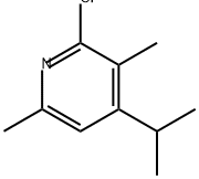 2-氯-4-异丙基-3,6-二甲基吡啶 结构式