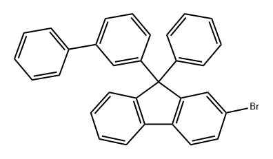 9-([1,1'-联苯] -3-基)-2-溴-9-苯基-9H-芴 结构式
