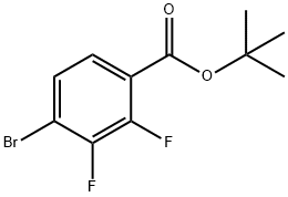 4-溴-2,3-二氟苯甲酸叔丁酯 结构式