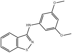 1,2-Benzisothiazol-3-amine, N-(3,5-dimethoxyphenyl)- 结构式