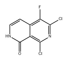 6,8-二氯-5-氟-2,7-萘啶-1(2H)-酮 结构式