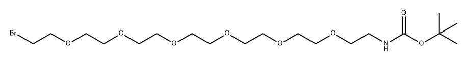 溴-六聚乙二醇-氨基叔丁酯 结构式
