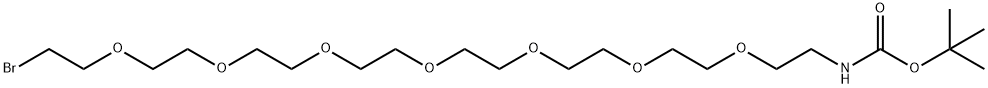 溴-七聚乙二醇-氨基叔丁酯 结构式