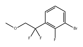 1-溴-3-(1,1-二氟-2-甲氧基乙基)-2-氟苯 结构式