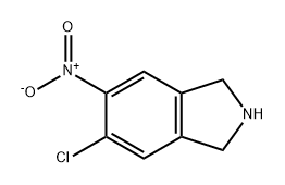 5-氯-6-硝基异二氢吲哚 结构式
