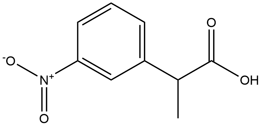 Benzeneacetic acid, α-methyl-3-nitro-, (-)- 结构式