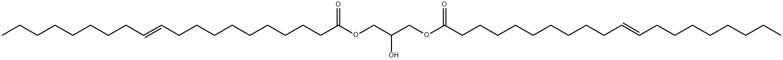 11-Eicosenoic acid, 1,1'-(2-hydroxy-1,3-propanediyl) ester, (11E,11'E)- 结构式