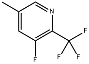 2-三氟甲基-3-氟-5-甲基吡啶 结构式