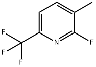 Pyridine, 2-fluoro-3-methyl-6-(trifluoromethyl)- 结构式