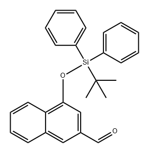 4-((叔丁基二苯基甲硅烷基)氧基)-2-萘醛 结构式